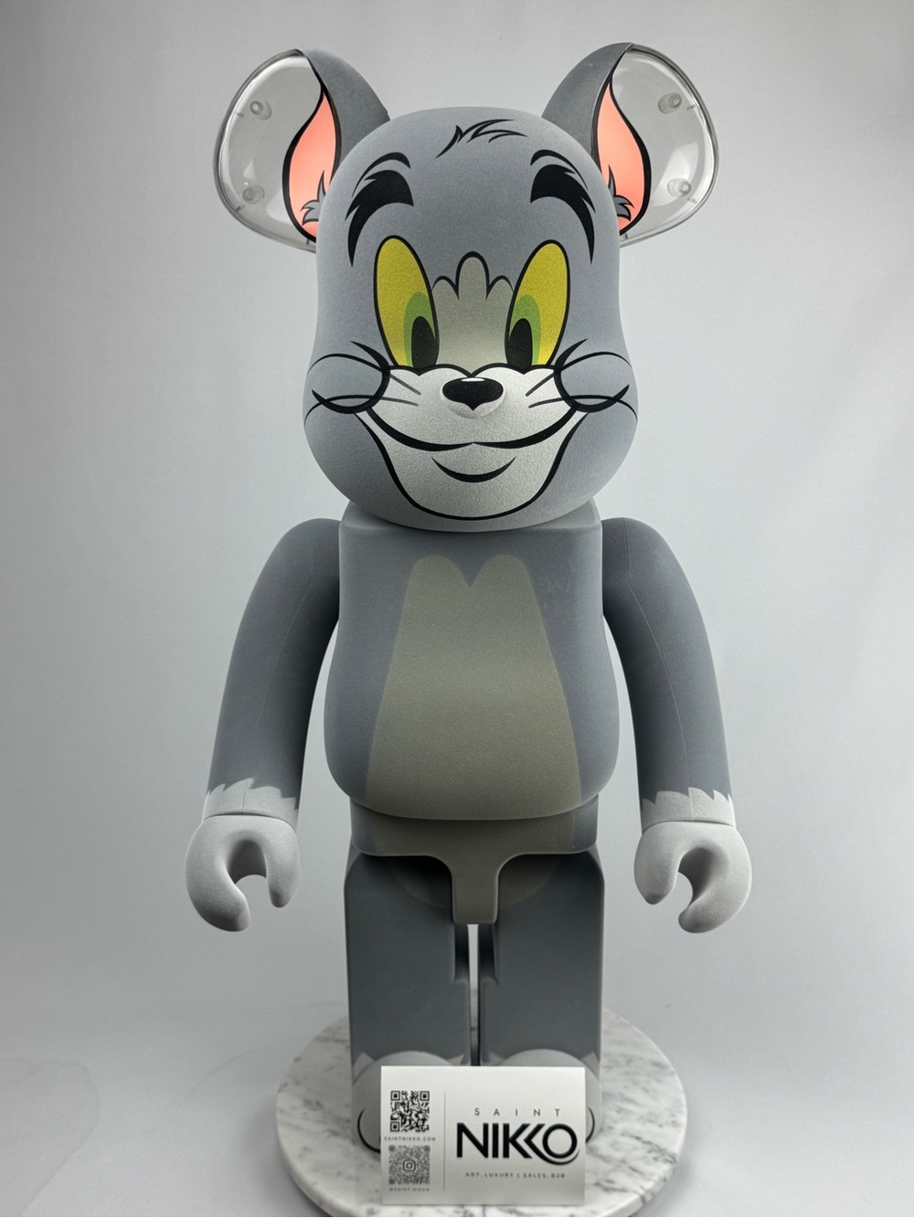 Medicom BE@RBRICK TOM 1000% Tom and Jerry Bearbrick Figure No Box